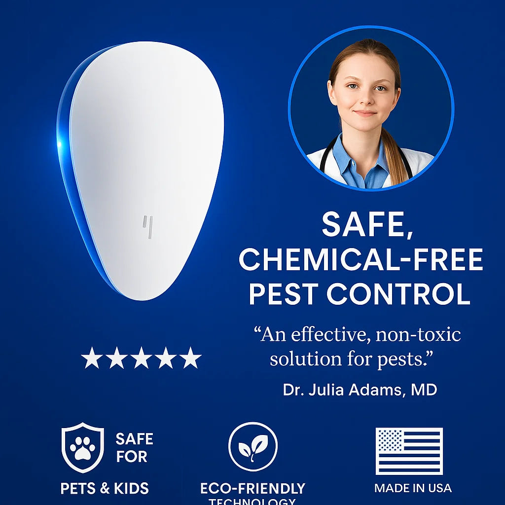 CritterClear™ 2025 Advanced Repeller – Eliminate Pests for Good